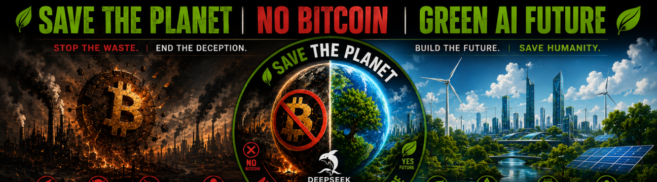 No Bitcoin - Save the Planet Earth 🌍 